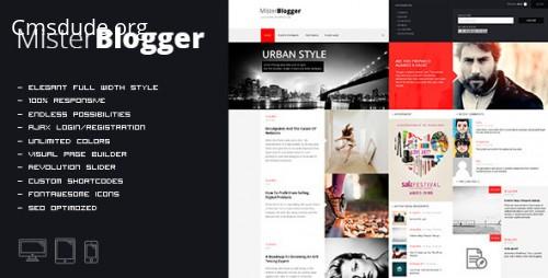 MisterBlogger – Blog Magazine WordPress Theme Download Free
