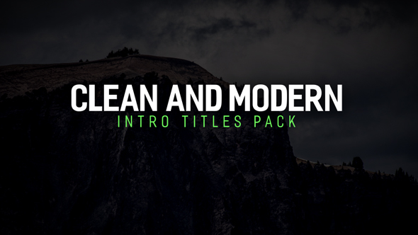 Modern Intro Titles Pack - Download Videohive 17230467