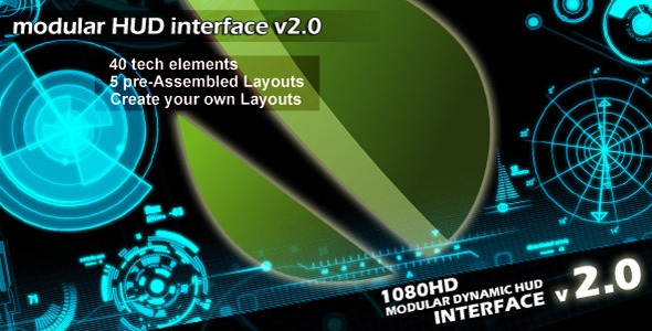 Modular HUD Interface v 20 - Download Videohive 4126500