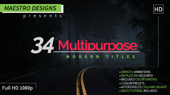 Multipurpose Modern Titles - Download Videohive 16530472