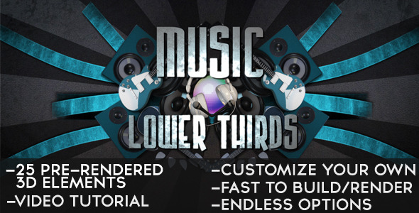 Music Lower Thirds - Download Videohive 2192670