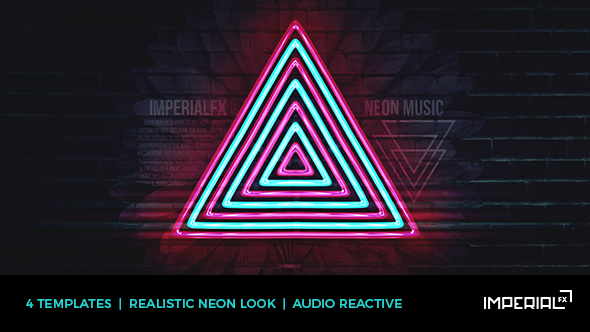Neon Music Visualizer Audio React - Download Videohive 14446438