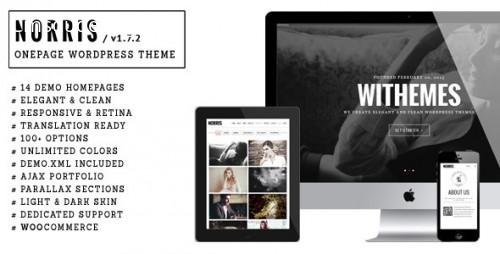 Norris v1.7.2 – Elegant Onepage WordPress Theme Download Free
