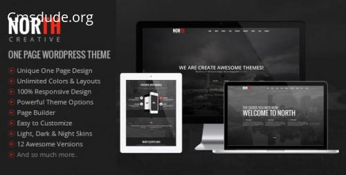 North – One Page Parallax WordPress Theme Download Free