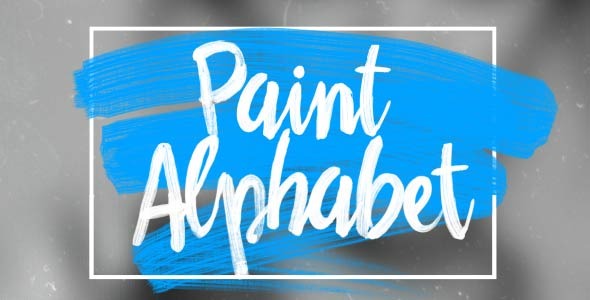 Oil Paint Alphabet - Download Videohive 12021847