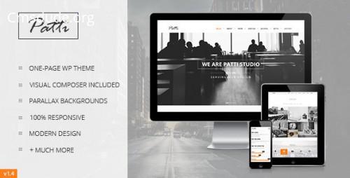 Patti v1.4 – Parallax One Page WordPress Theme Download Free