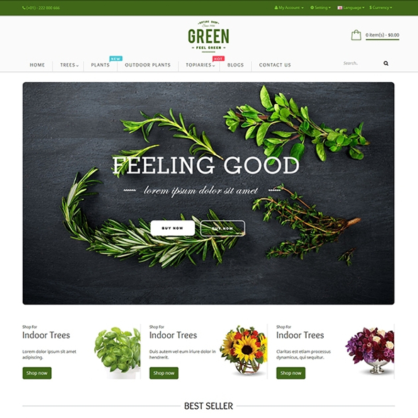 Pav Flower - Download Responsive Opencart Theme