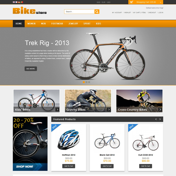 PlazaThemes Bike - Download Store Responsive Magento Theme