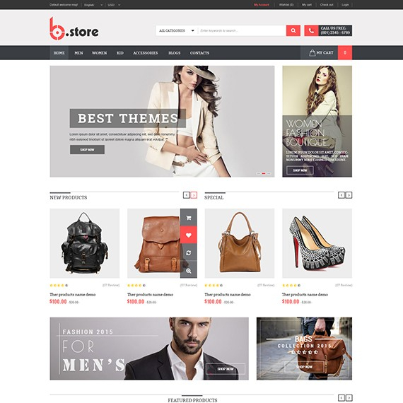 PlazaThemes BStore - Download Responsive Magento Fashion Theme