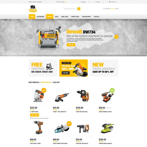 PlazaThemes TRIGU - Download Construction Machinery Responsive Magento Theme