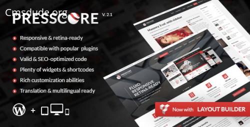PressCore v2.1 – Responsive Multipurpose WordPress theme Download Free