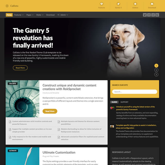 RocketTheme Callisto - Download WordPress Responsive Theme