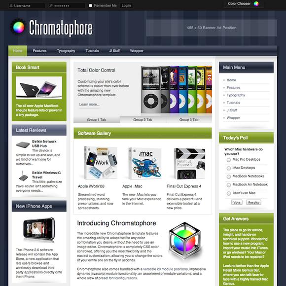 RocketTheme Chromatophore - Download Joomla Responsive Template