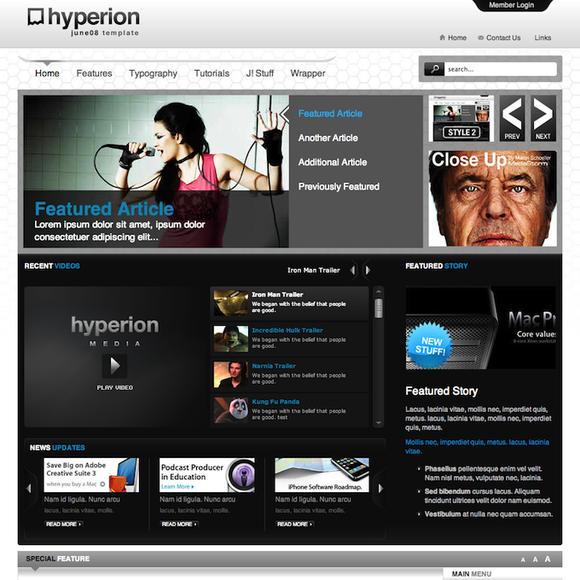 RocketTheme Hyperion - Download Joomla Responsive Template