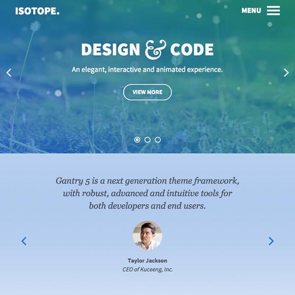 RocketTheme Isotope - Download Joomla Responsive Template