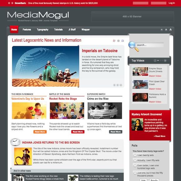 RocketTheme MediaMogul - Download Joomla Responsive Template