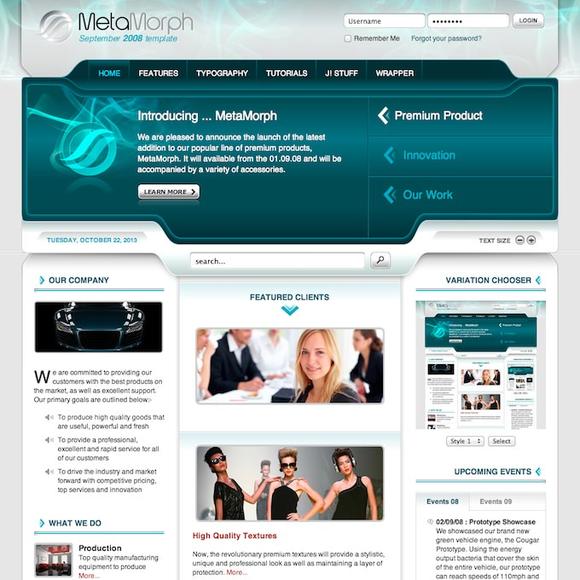 RocketTheme MetaMorph - Download Joomla Responsive Template