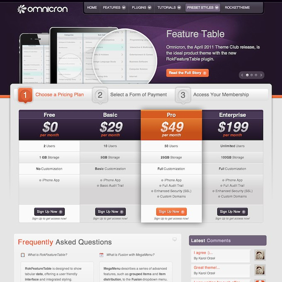 RocketTheme Omnicron - Download WordPress Responsive Theme