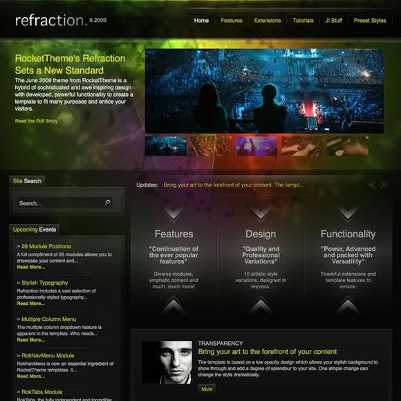 RocketTheme Refraction - Download Joomla Responsive Template