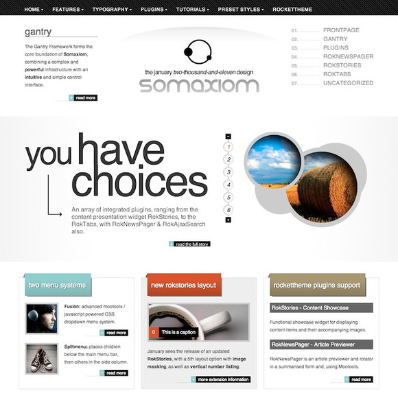 RocketTheme Somaxiom - Download WordPress Responsive Theme