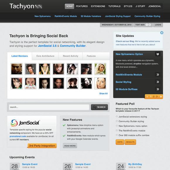 RocketTheme Tachyon - Download Joomla Responsive Template