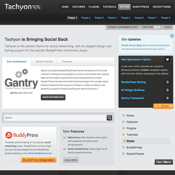 RocketTheme Tachyon - Download WordPress Responsive Theme