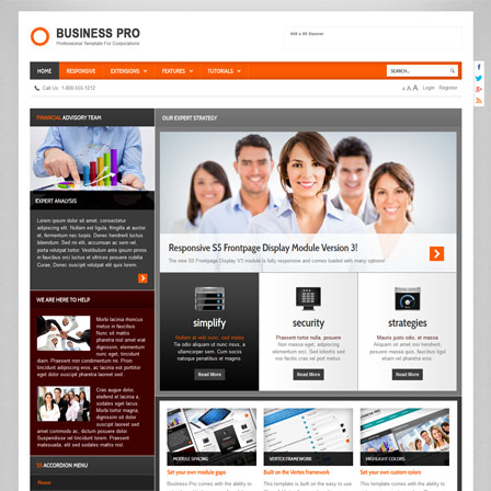 Shape5 Business Pro - Download Joomla Responsive Template