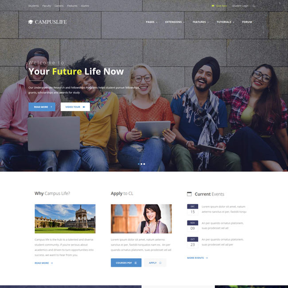 Shape5 Campus Life - Download Responsive WordPress Theme