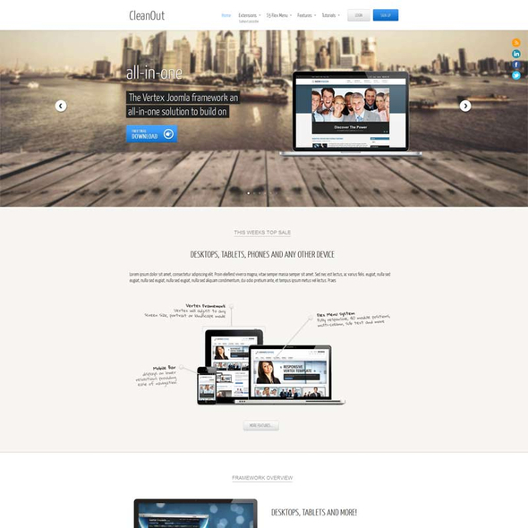 Shape5 CleanOut - Download Business WordPress Theme
