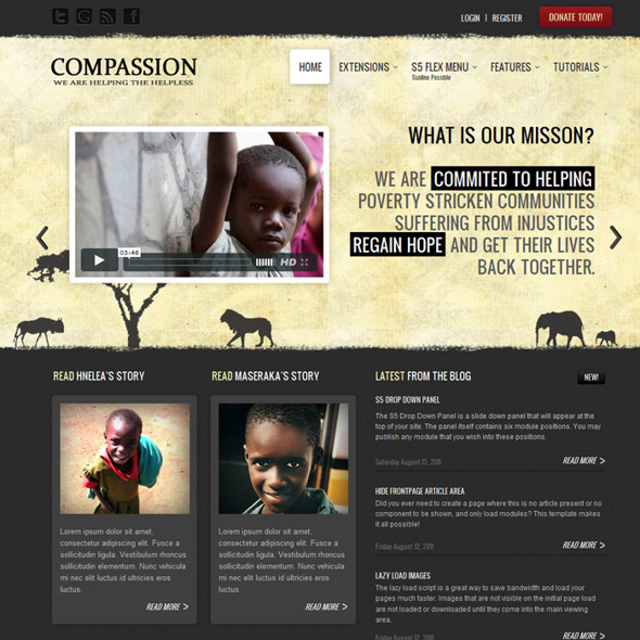Shape5 Compassion - Download Joomla Responsive Template