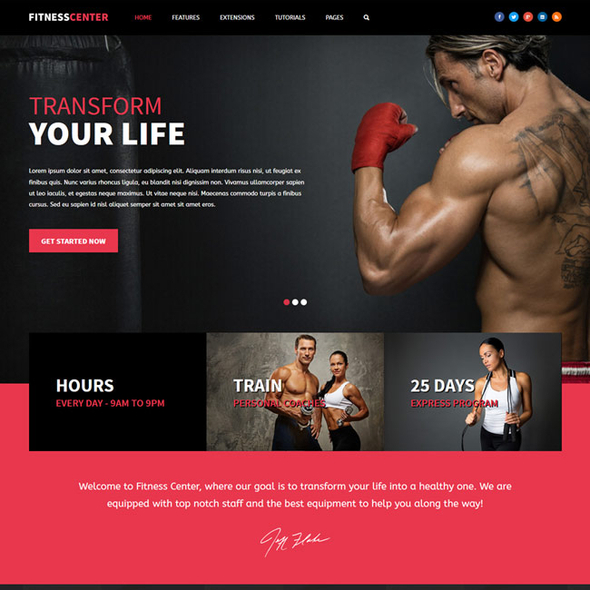 Shape5 Fitness Center - Download Gym WordPress Theme