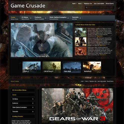 Shape5 Game Crusade - Download Game WordPress Theme