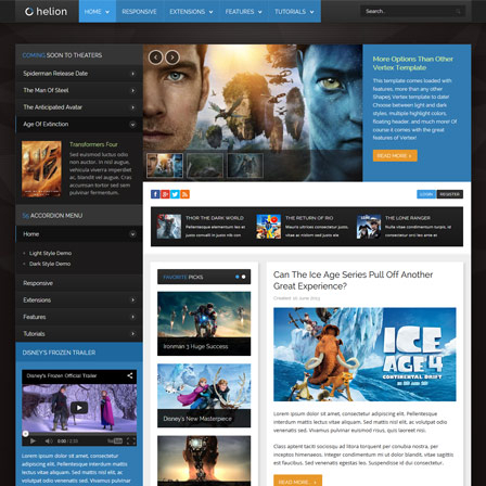 Shape5 Helion - Download Entertainment WordPress Theme