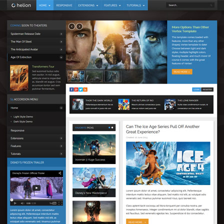 Shape5 Helion - Download Joomla Responsive Template