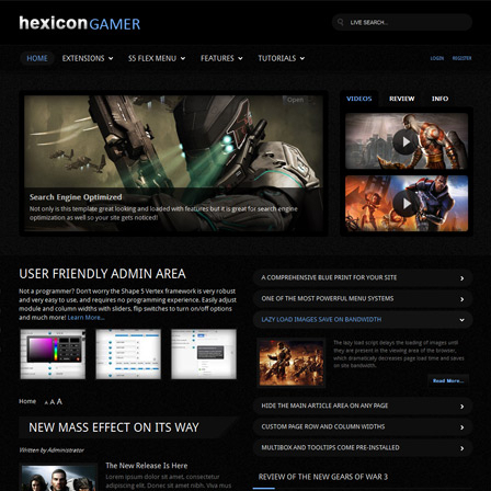 Shape5 Hexicon Gamer - Download Game WordPress Theme