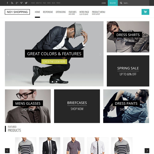 Shape5 No1 Shopping - Download Joomla Responsive Template