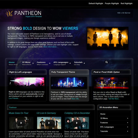 Shape5 Pantheon - Download Entertainment WordPress Theme
