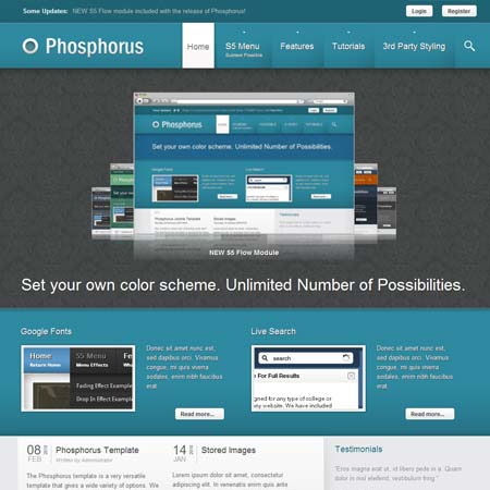 Shape5 Phosphorus - Download Joomla Responsive Template