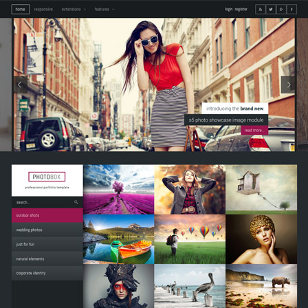 Shape5 Photobox - Download Photography WordPress Theme