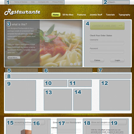 Shape5 Restaurante - Download Joomla Responsive Template