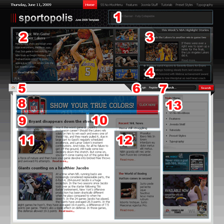 Shape5 Sportopolis - Download Joomla Responsive Template