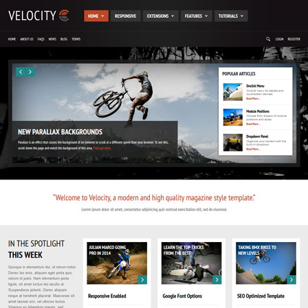 Shape5 Velocity - Download Responsive WordPress Theme