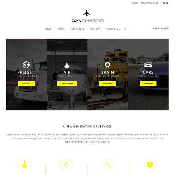 Shape5 Zoka Transports - Download Responsive WordPress Theme