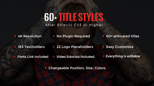 SixtyPlus - 60 Title Styles - Download Videohive 16358217