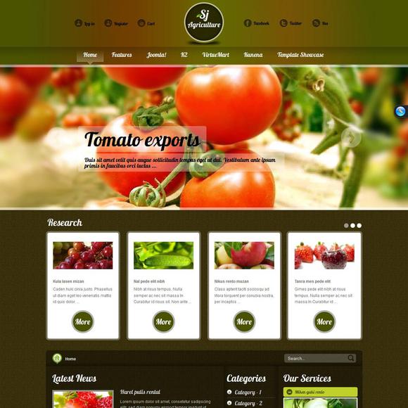 SJ Agriculture - Download Joomla Template