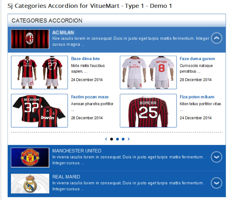 SJ Categories Accordion for Virtuemart - Download Joomla! Module