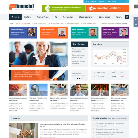 SJ Financial - Download Responsive Joomla Template