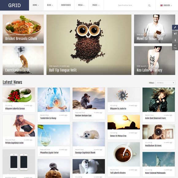 SJ Grid - Download Responsive Joomla Template