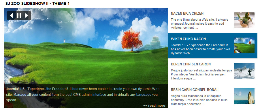 SJ Slideshow II for Zoo - Download Joomla! Module