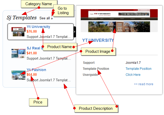 Sj VirtueMart Listing - Download Joomla! Module